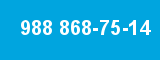 988 868-75-14